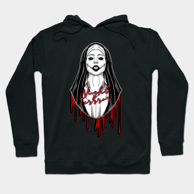 Night Terror Nun - Halloween! Hoodie by SocietyTwentyThree